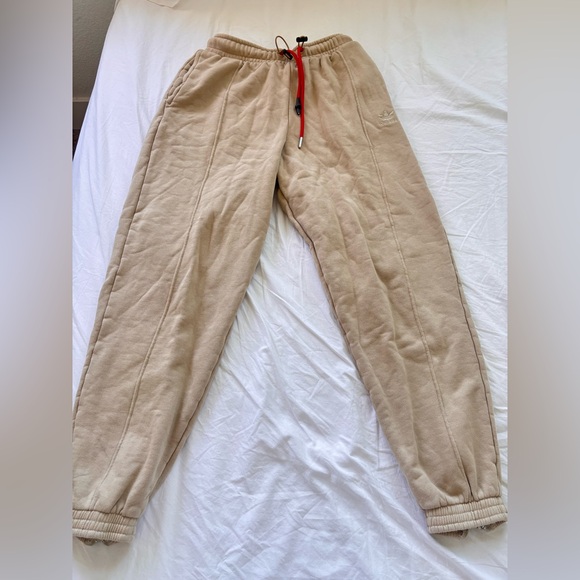 Beige adidas joggers - Picture 1 of 7
